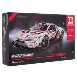 Set de blocuri super car gt86 2586el. alb