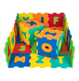 Puzzle Mat with Numbers and Letters for Kids 10m+