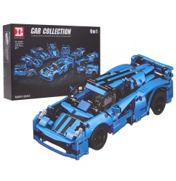 Vehicle Block Set 638 Pieces, Blue