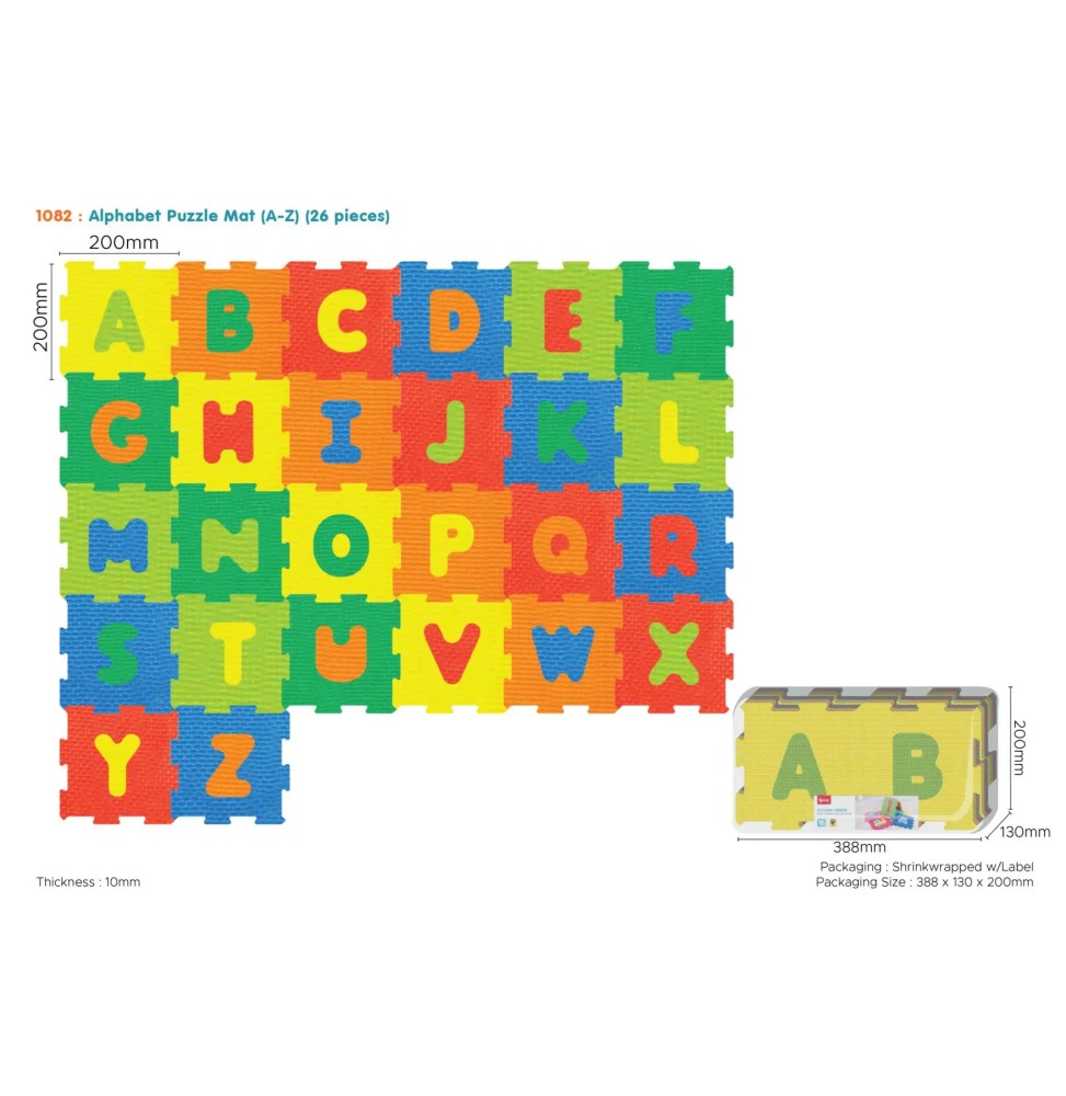 Alphabet Puzzle Mat for Kids 10m+