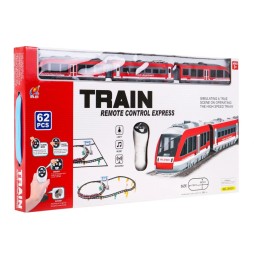 Remote-Controlled Train Set with 62 Pieces for Kids