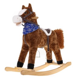 Brown Rocking Horse with Sounds for Kids 3+