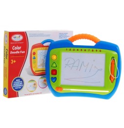 Cheerful Drawing Board for Kids 3+ with Stylus and Stamps