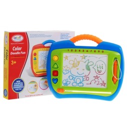 Cheerful Drawing Board for Kids 3+ with Stylus and Stamps