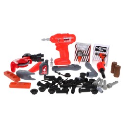 Children's Workshop 3+ with 2-in-1 Tools Red