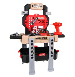 Children's Workshop 3+ with 2-in-1 Tools Red