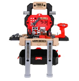 Children's Workshop 3+ with 2-in-1 Tools Red