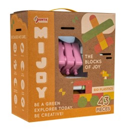 Bio Blocks for Kids 18m+ 43pcs Pastel Colors