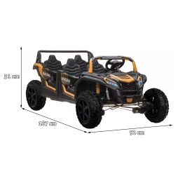 4-osobowy buggy atv racing utv2000 z baterią li-ion złoty