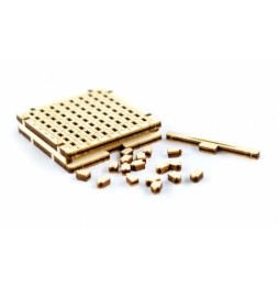 3D Wooden.City Travel Game - Checkers