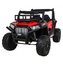 Kids Red Buggy UTV with Remote and Cargo Space