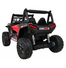 Kids Red Buggy UTV with Remote and Cargo Space