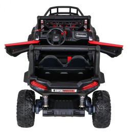 Kids Red Buggy UTV with Remote and Cargo Space