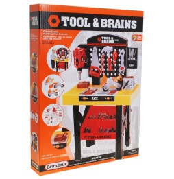 2-in-1 Tool Workshop for Kids 3+ with Accessories