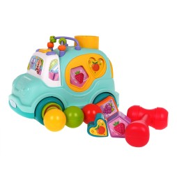 Multifunctional Bus with Shape Sorter for Kids