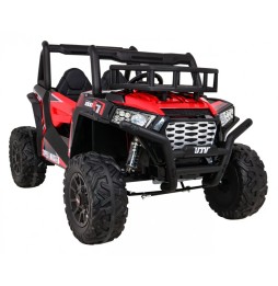 Kids Red Buggy UTV with Remote and Cargo Space