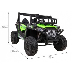 Buggy UTV dla dzieci z pilotem i mp3 - zielony