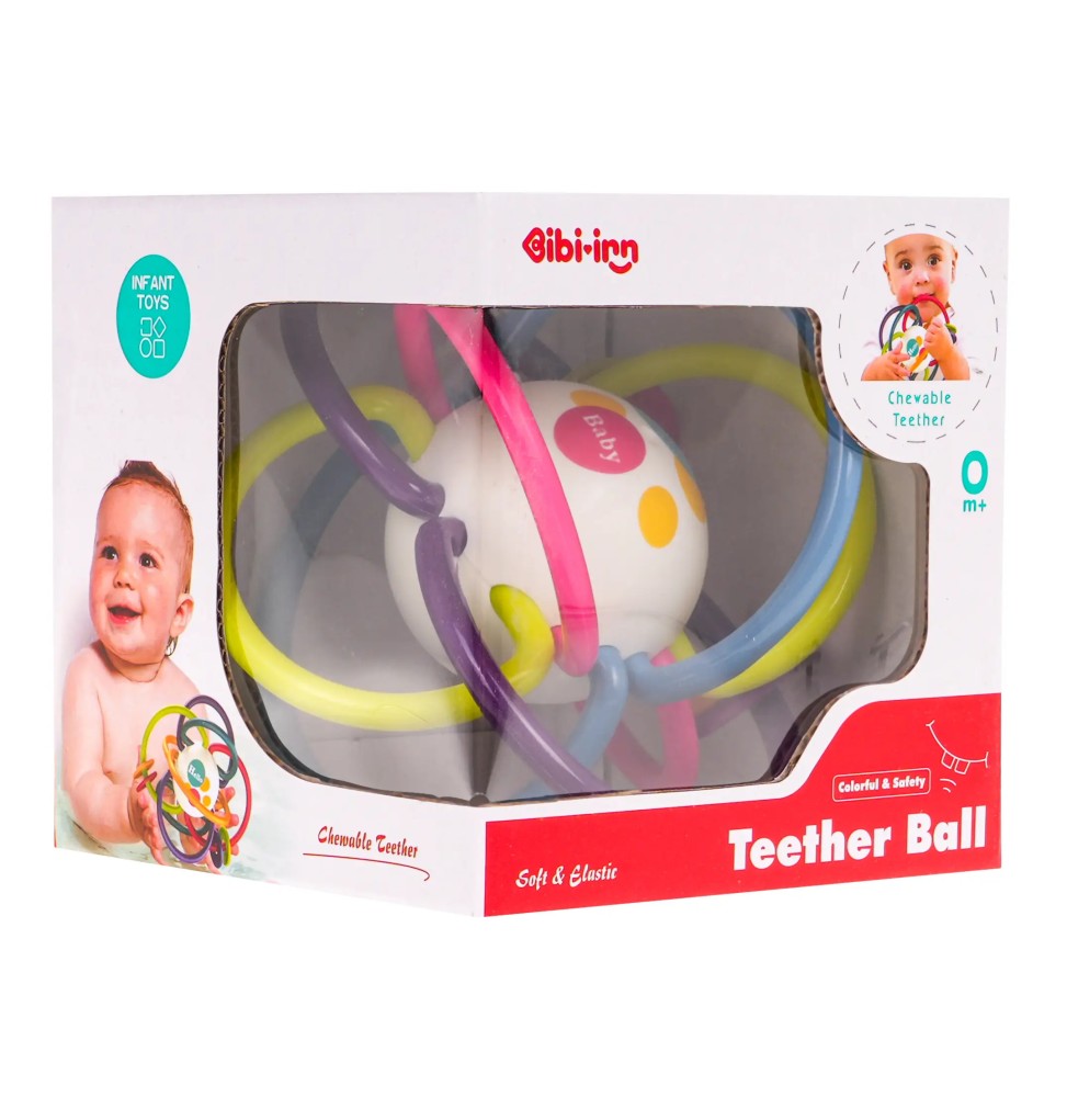 Rubber Teether for Babies - Safe and Multi-Functional