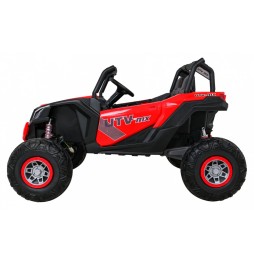 Buggy utv-mx dla dzieci czerwony z pilotem audio led 4x4