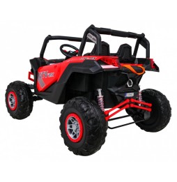 Buggy utv-mx dla dzieci czerwony z pilotem audio led 4x4