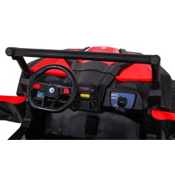 Buggy utv-mx dla dzieci czerwony z pilotem audio led 4x4