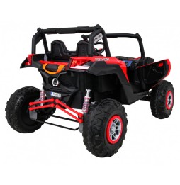 Buggy utv-mx dla dzieci czerwony z pilotem audio led 4x4