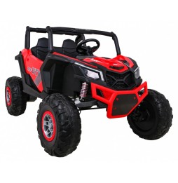 Buggy utv-mx dla dzieci czerwony z pilotem audio led 4x4