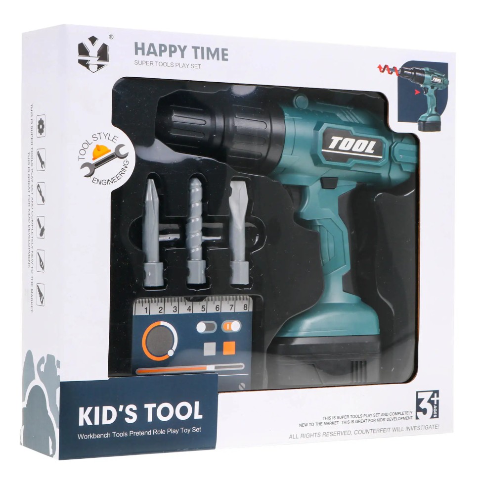 Interactive Drill and Screwdriver for Kids 3+