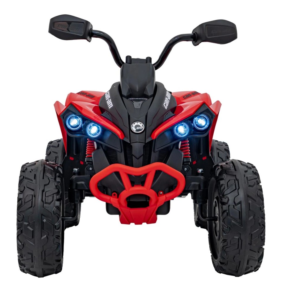 Red Maverick ATV for Kids with Audio Panel