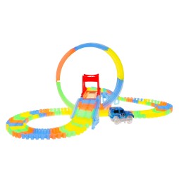 Fluorescent Race Track for Kids with LED Car