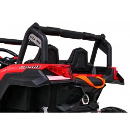 Buggy utv-mx dla dzieci czerwony z pilotem audio led 4x4