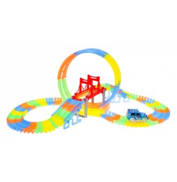 Fluorescent Race Track for Kids with LED Car