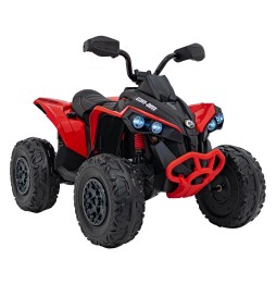 Red Maverick ATV for Kids with Audio Panel