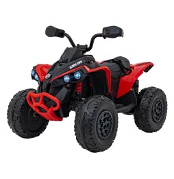 Red Maverick ATV for Kids with Audio Panel