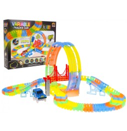 Fluorescent Race Track for Kids with LED Car