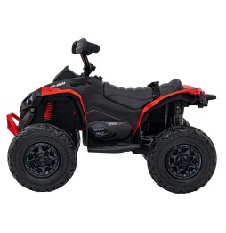 Red Maverick ATV for Kids with Audio Panel