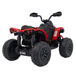 Red Maverick ATV for Kids with Audio Panel