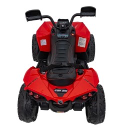 Red Maverick ATV for Kids with Audio Panel