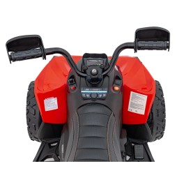 Red Maverick ATV for Kids with Audio Panel