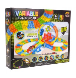 Fluorescent Race Track for Kids with LED Car