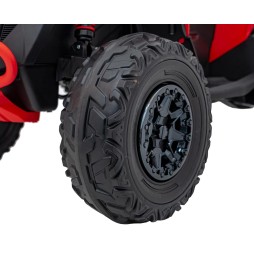 Red Maverick ATV for Kids with Audio Panel