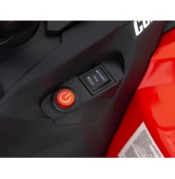 Red Maverick ATV for Kids with Audio Panel