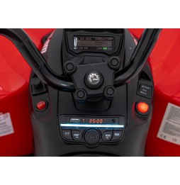 Red Maverick ATV for Kids with Audio Panel