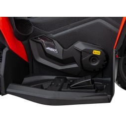 Red Maverick ATV for Kids with Audio Panel