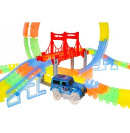 Fluorescent Race Track for Kids with LED Car