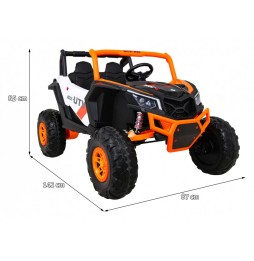 Buggy UTV-MX dla dzieci - napęd 4x4, pilot, audio LED