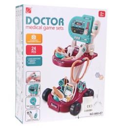 Children's Medical Set with Stroller and ECG Panel