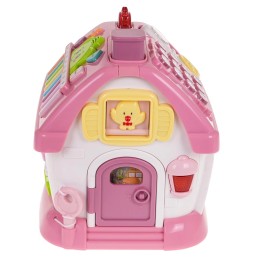 Pink Multifunctional House for Kids with Car