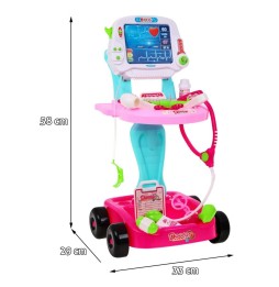 Pink Doctor's Cart with Accessories