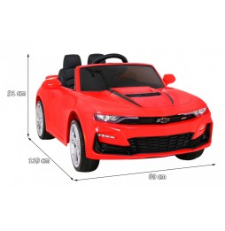 Chevrolet camaro 2ss dla dzieci – czerwony z pilotem